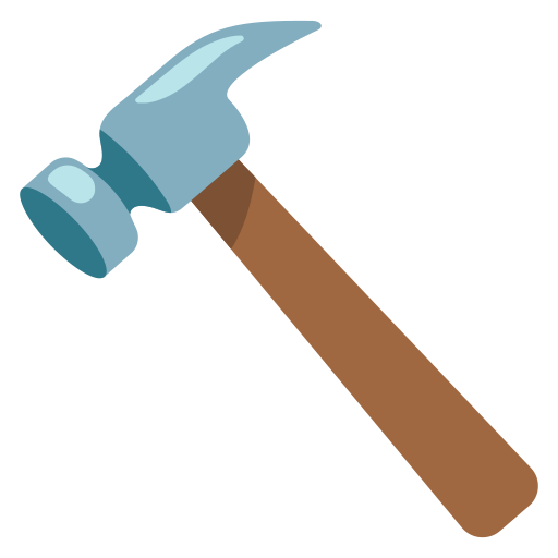 Hammer hitting anvil