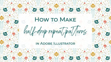 How to make a half-drop repeating pattern in Adobe Illustrator