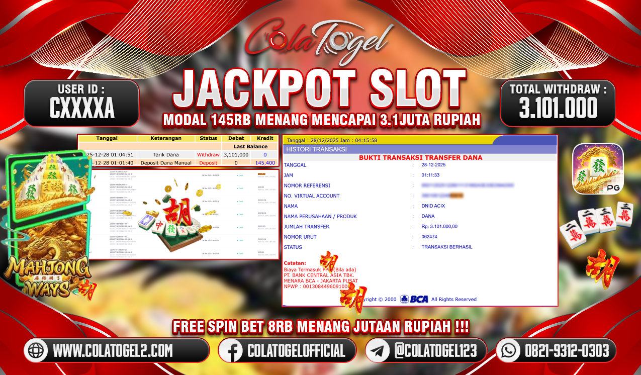 JACKPOT SLOT GACOR!!