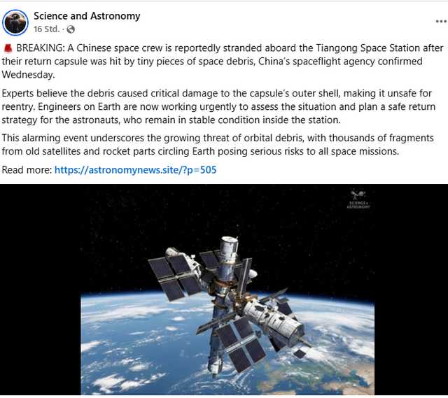 Raumfahrer gestrandet