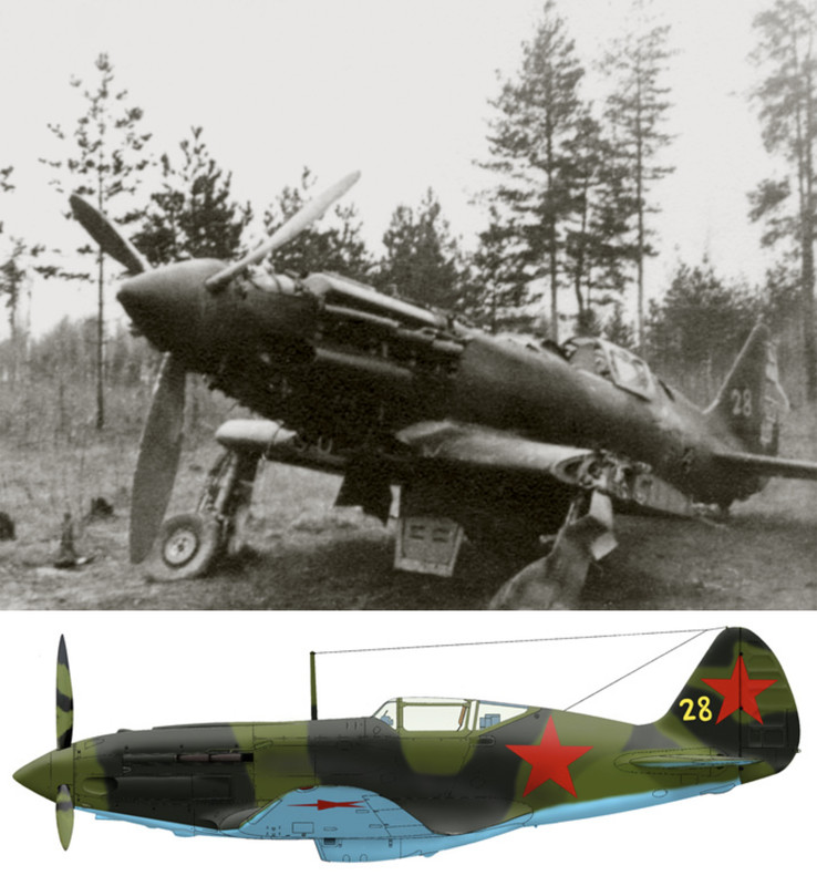 Mikoyan-Gurevich-MiG-3-unknown-unit-Yellow-28-captured-Barbarossa-1941-01