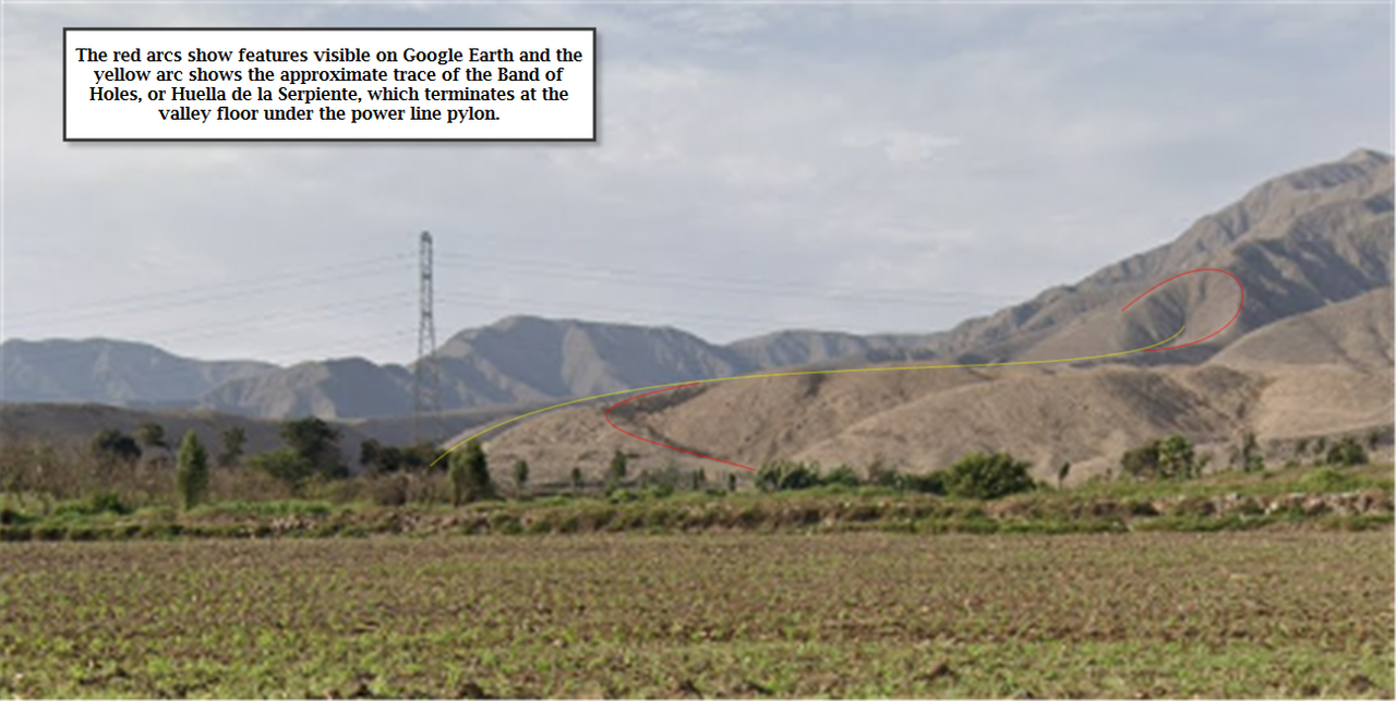 Huella de la serpiente street view detail annotated