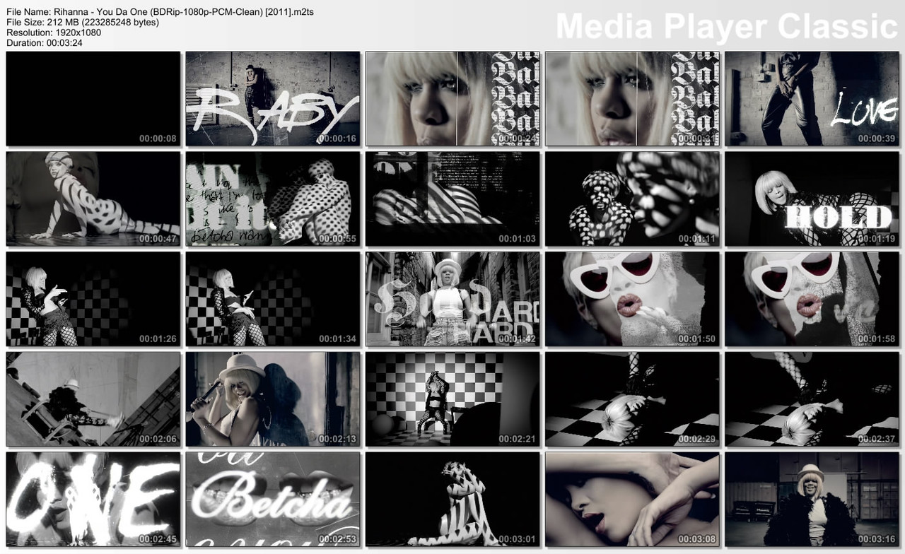 Rihanna - You Da One (BDRip-1080p-PCM-Clean) [2011]