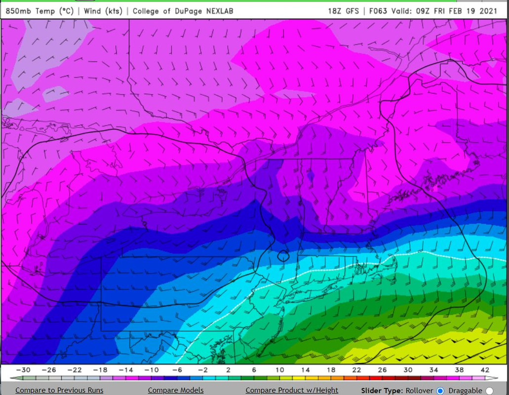 NJwx - Thursday's Mothrazilla, Part II: First Forecast 850mb-temps