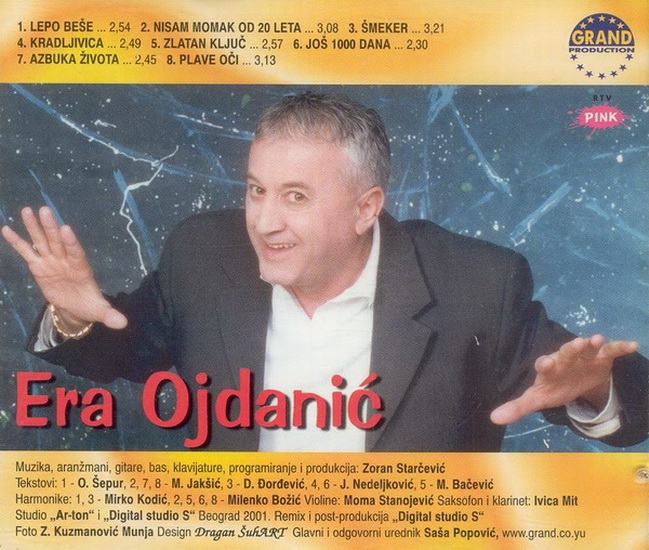 Andrija Ojdanic Era - 2001 - Smeker - zadnja