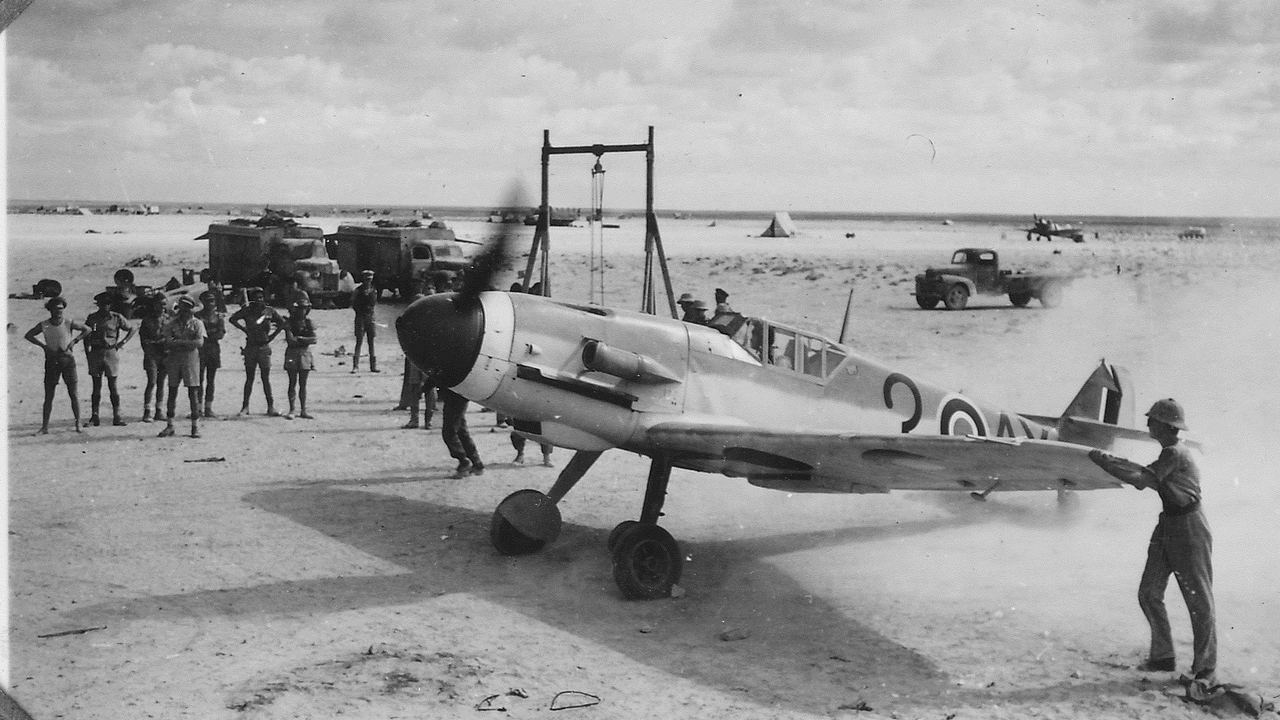 1st sqdn captured me109F fixed up_cr