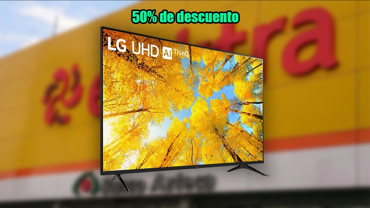 Gran oferta en Elektra: 50% de descuento en pantalla LG de 65 pulgadas