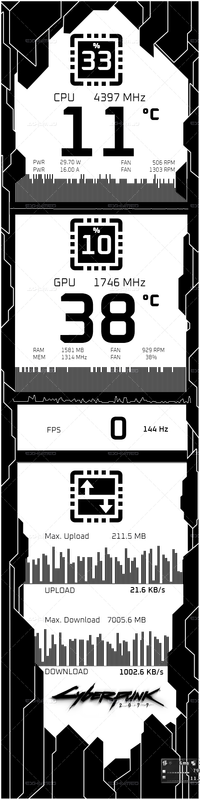 Cyberpunk 2077 white (480x1920px)