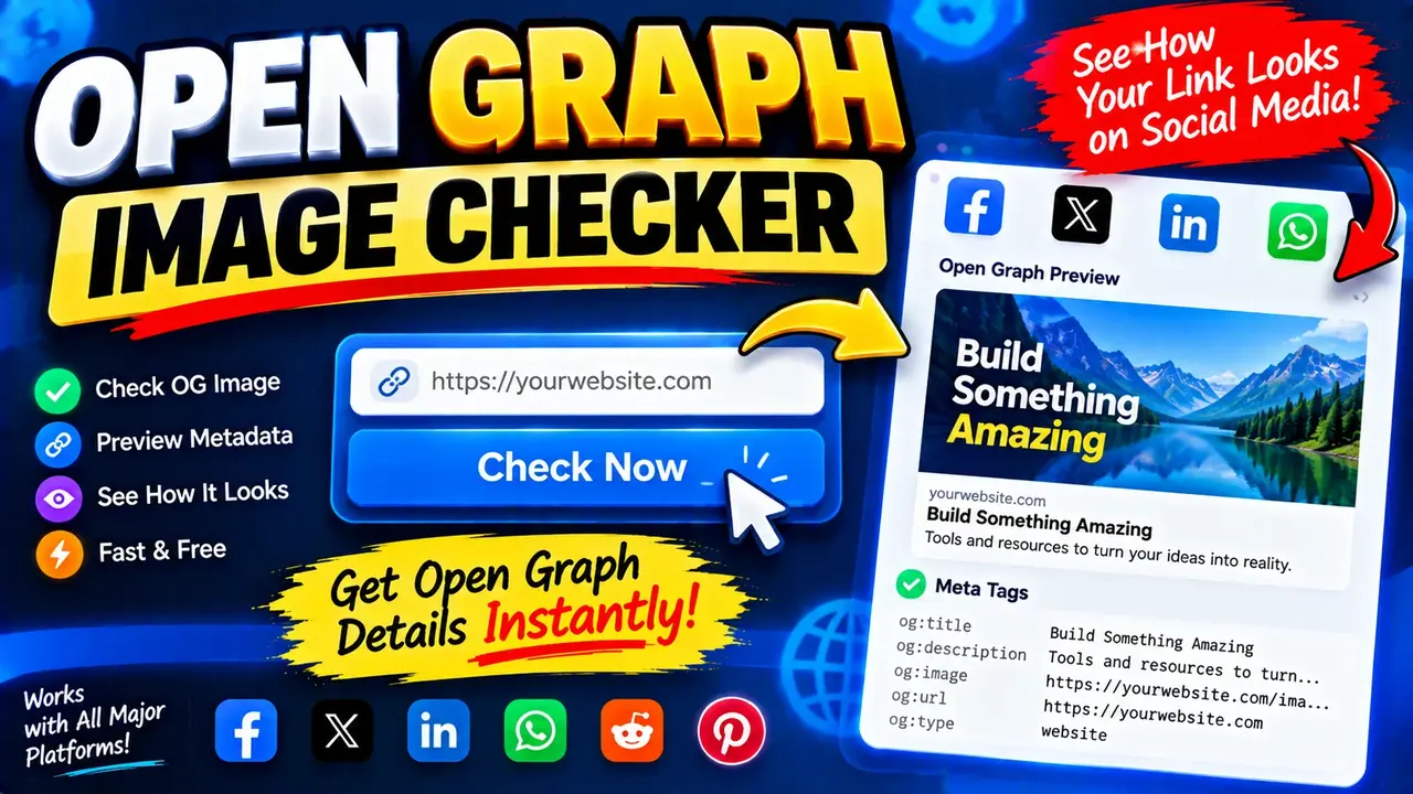 Open Graph Image Checker: Test Og Tags Free