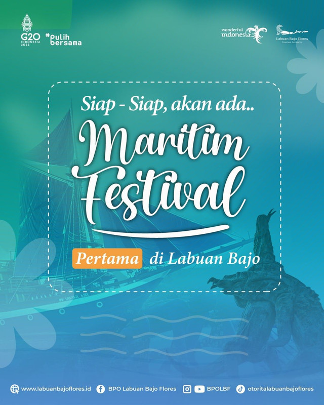 Badan Pelaksana Otoritas Labuan Bajo Flores (BPOLBF) akan menyekenggarakan event Festival Maritim Labuan Bajo 2022 pada 21-23 Oktober 2022 mendatang.