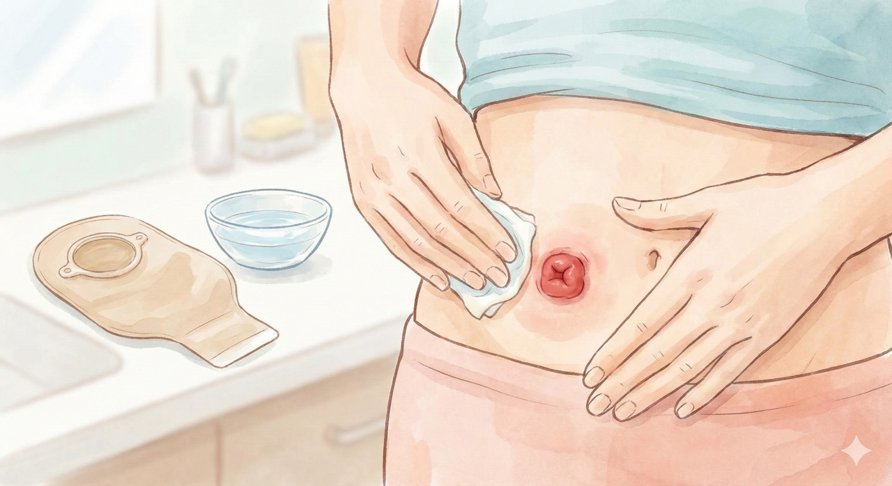 changing my ostomy pouch