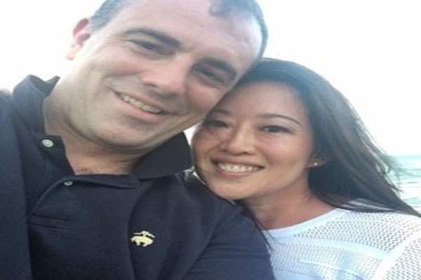 Melissa Lee with her husband Benjamin Kallo