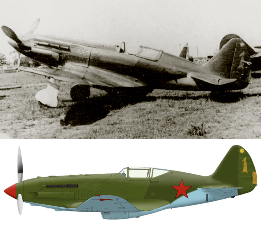 Mikoyan-Gurevich-MiG-1-unknown-unit-Yellow-1-at-Lithuania-early-Barbarossa-1941-0A