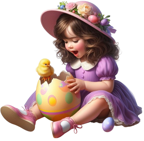 EasterGirl&Chick6AImadeByLoriM3-24