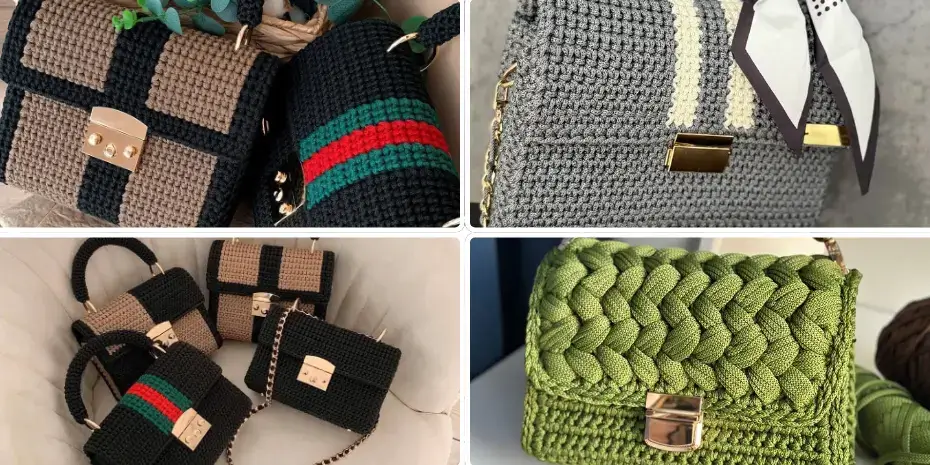Cartera de Crochet de Lujo 3