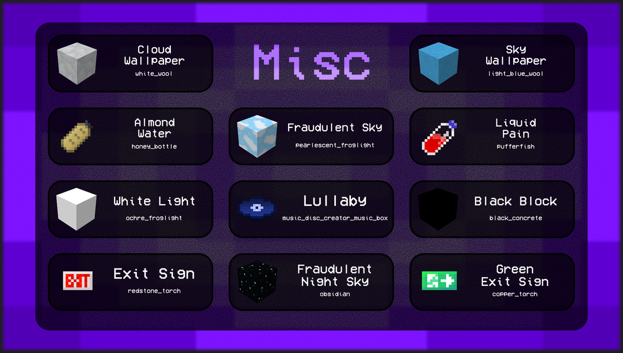 Miscellaneous Features