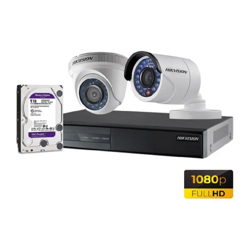 KIT DE 2 CÁMARAS FULL HD - HIKVISION