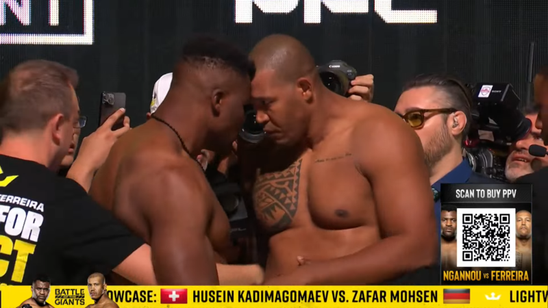 Ренан Ферейра е по-тежък от Франсис Нгану преди PFL Super Fights: Battle of the Giants