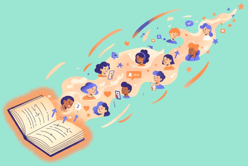 An image showing professional Wattpad story promotion service targeting active readers by genre to deliver guaranteed reads, increase organic engagement through votes and followers, and boost algorithmic ranking for emerging writers