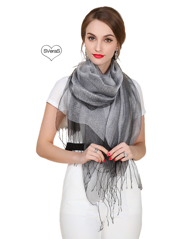 Новый-элегантный-органзы-Шелковый-шарф-шаль-мода-100-шелк-тутово