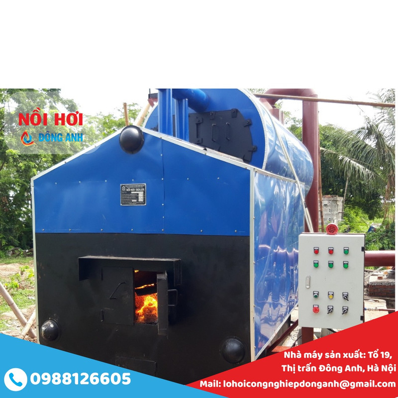 nồi hơi đốt củi 1500