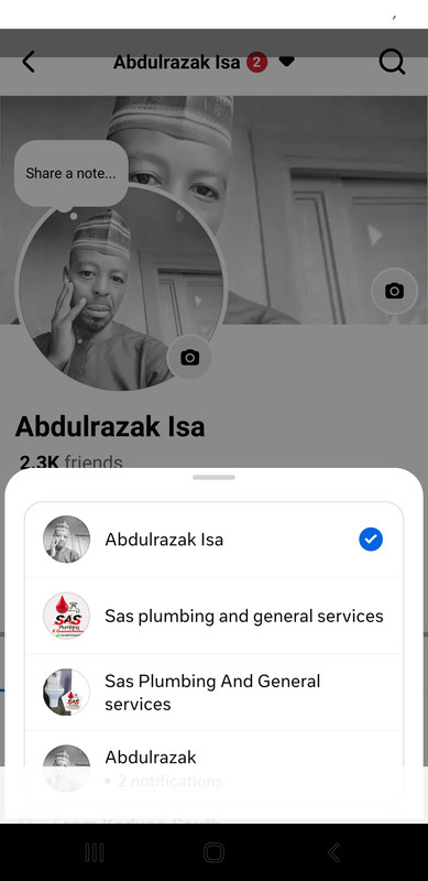 2020 Facebook with profiles and page