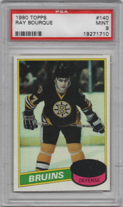 1980-81 Topps 140 Ray Bourque PSA 9