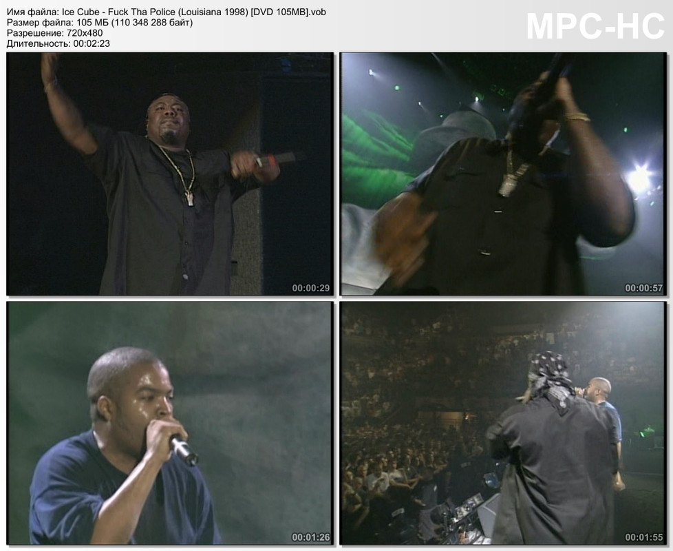 Ice Cube - Fuck Tha Police (Louisiana 1998) [DVD 105MB]