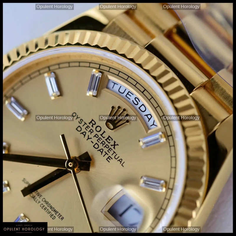 Rolex Day-Date 36 Champagne Dial Gold Plated President Automatic