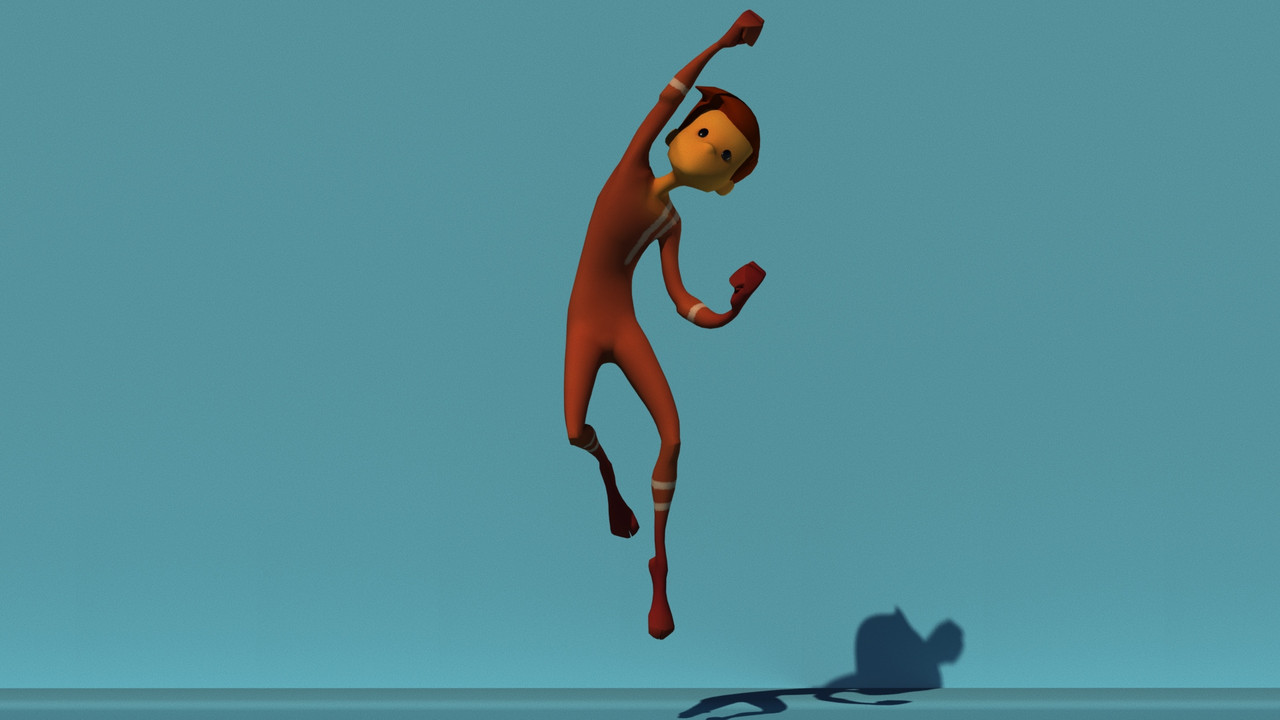 Excitement Pose Render