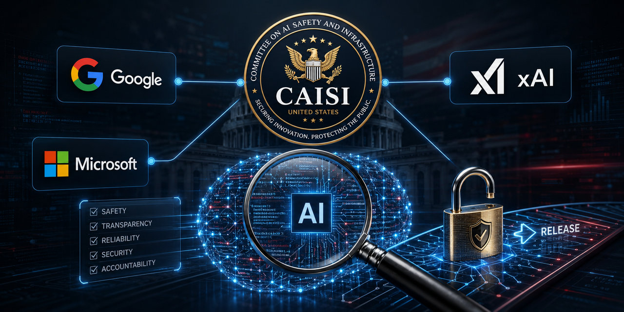 Google, Microsoft e xAI aceitam avaliação prévia do governo para novos modelos de IA — o CAISI consolida o crivo de Washington