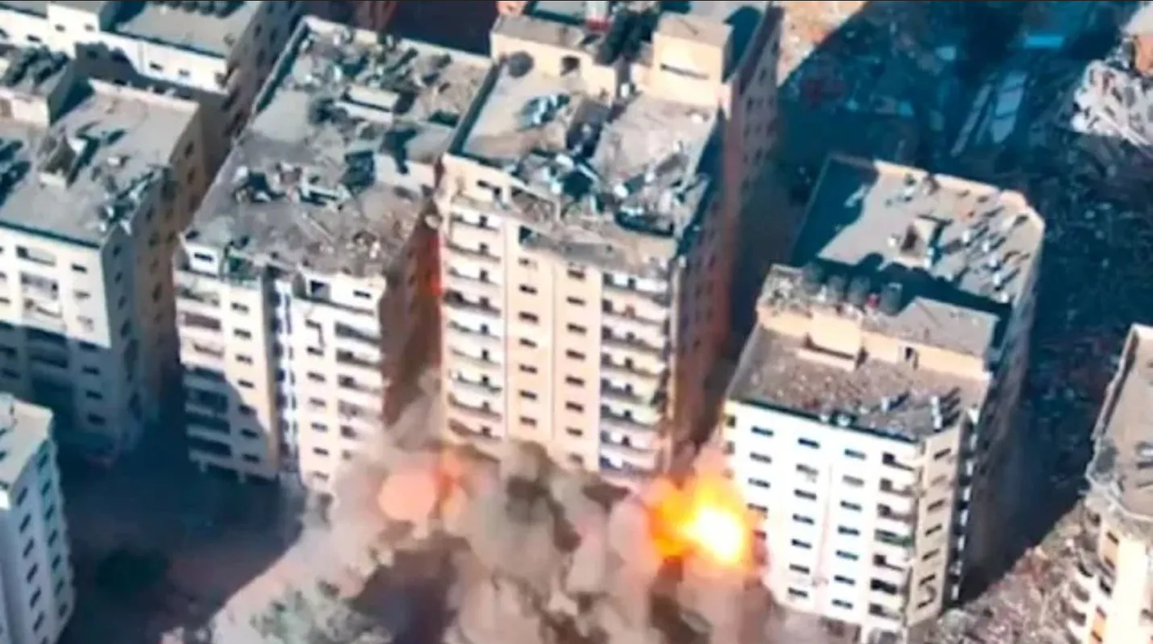 VIDEO: Israel destruye cuartel de inteligencia militar de Hamás en Gaza