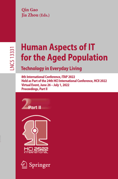 Human Aspects of IT for the Aged Population. Design, Interaction and Technology Acceptance: 8th International Conference Part II