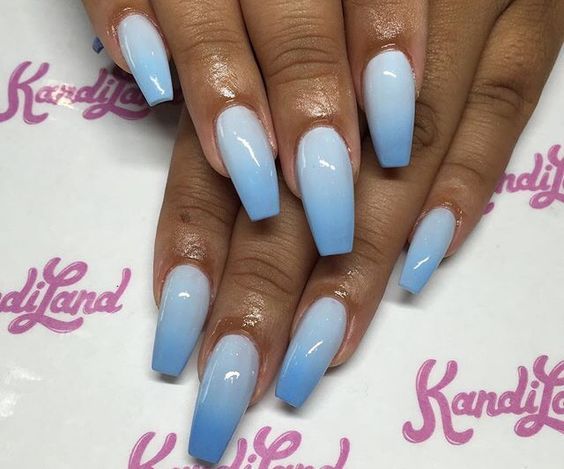 Blue colour nail art designs