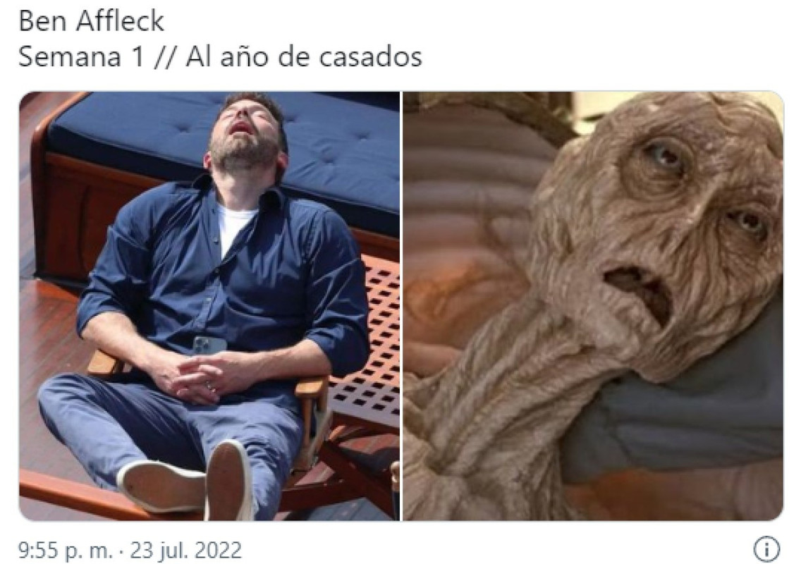Memes de Ben Affleck recién casados son la tendencia del momento
