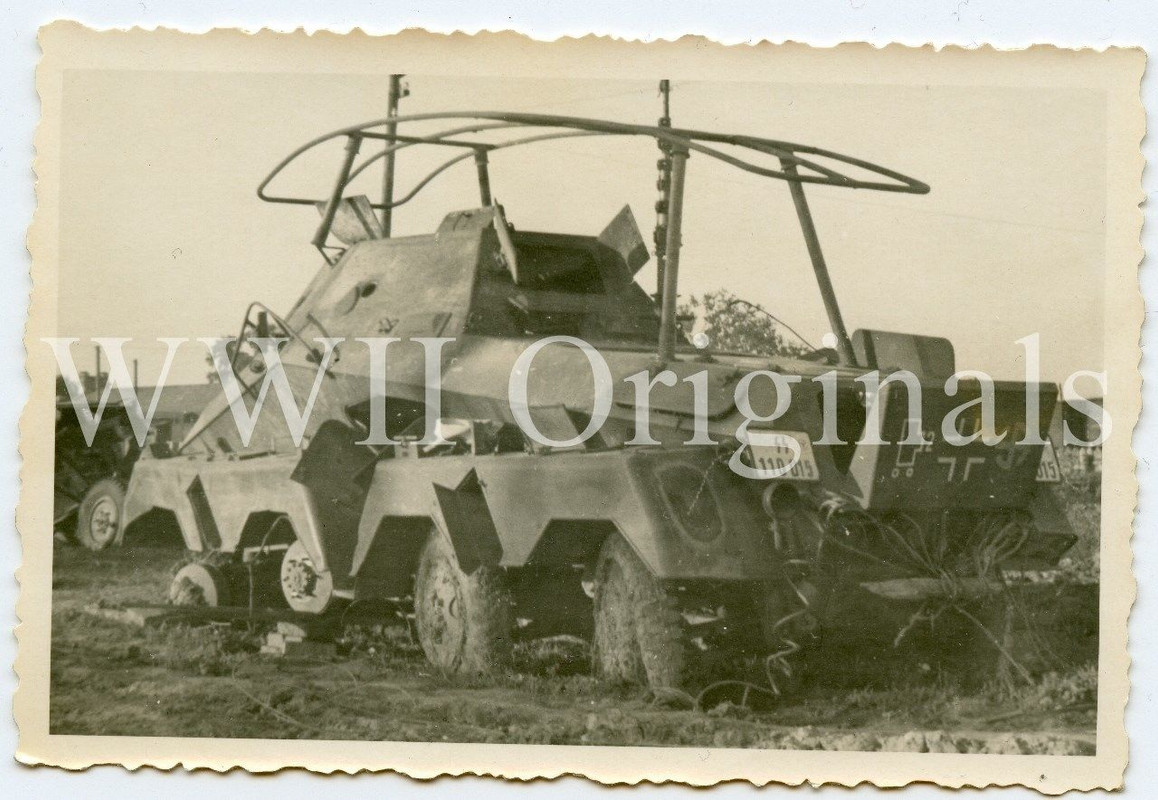 Elitesoldat 8-Rad Spähwagen Funk Rahmenantenne Befehlsfahrzeug D