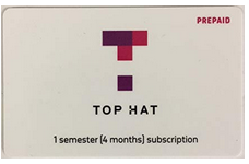 Top Hat Access Card (Oer) (1 Semester)