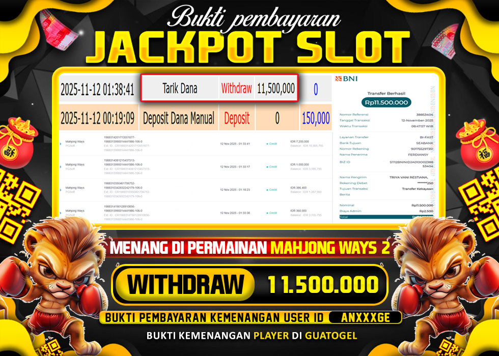 BUKTI JACKPOT LUNAS GUATOGEL