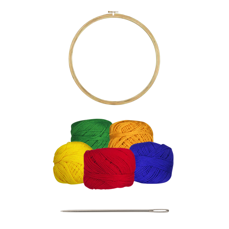 Penkraft Embroidery Art on Pouch DIY Kit | Complete DIY Craft Kit for Beginners & Hobby Artists