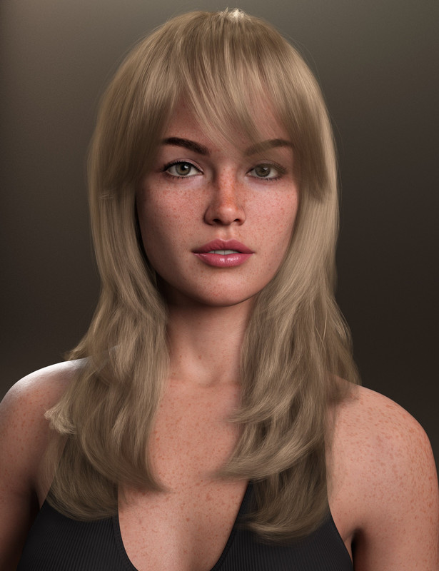 Layered Winter Style Hair for Genesis 8 and 9