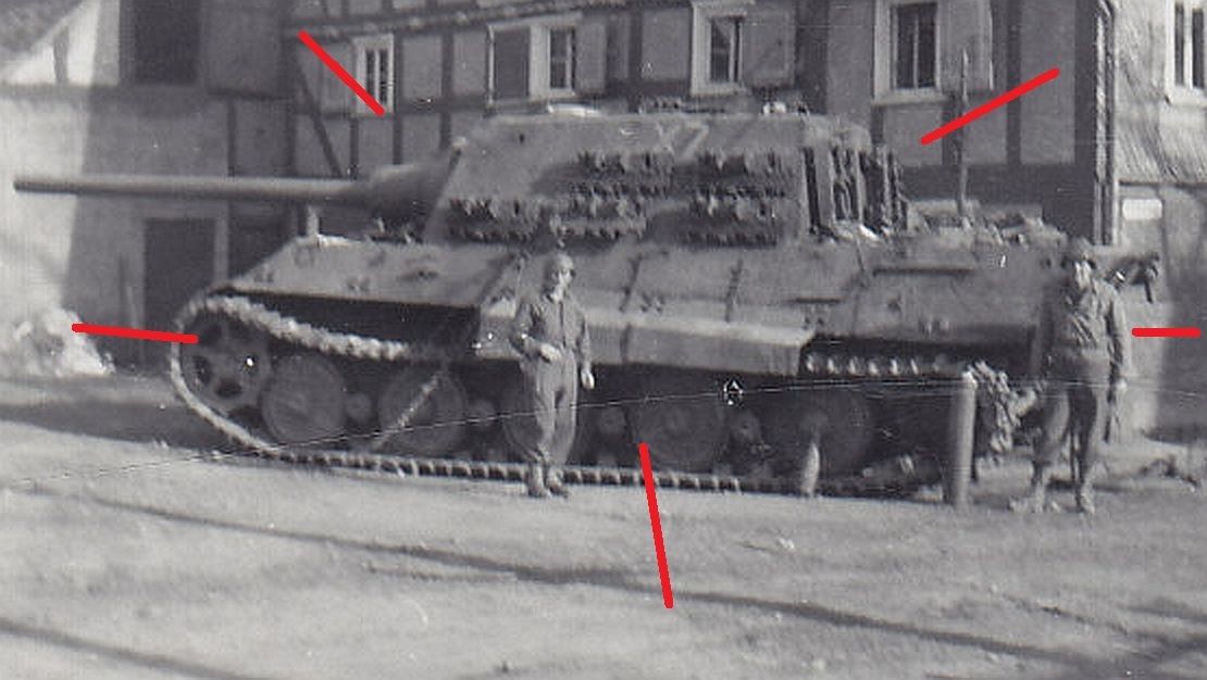 Jagdtiger Kennung X7 der schweren Panzer-Jäger-A