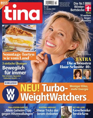 Cover: Tina Frauenzeitschrift No 42 vom 12  Oktober 2022