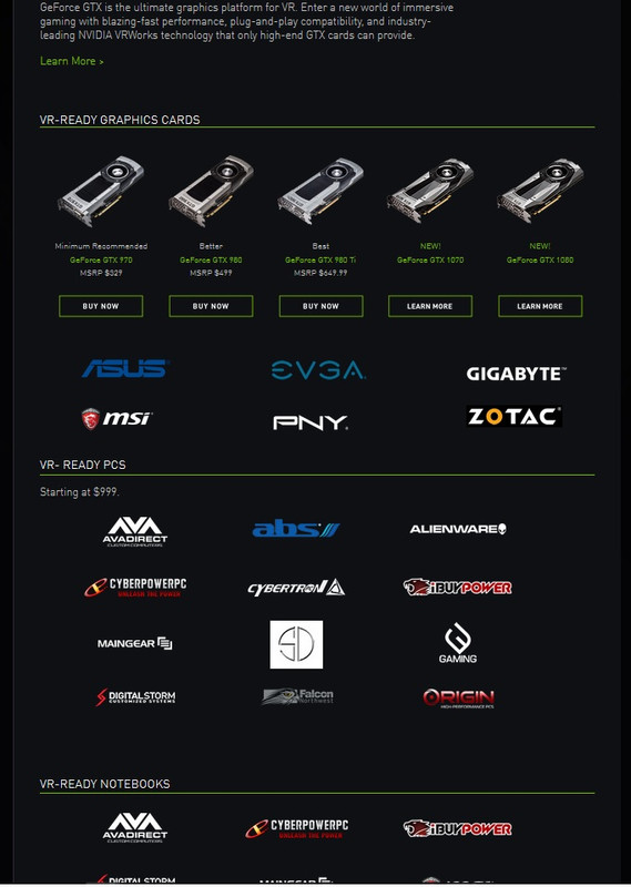 Nvidia VR Store