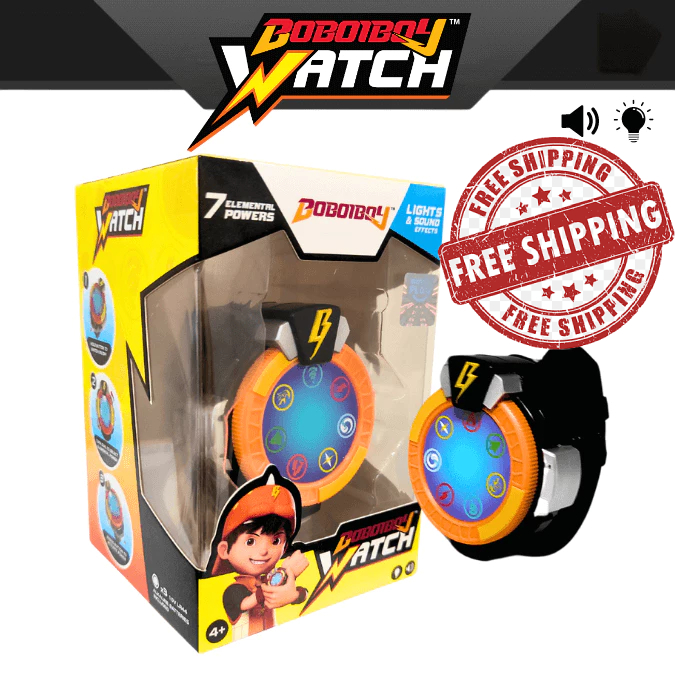 BOBOIBOY ELEMENTAL Watch with SOUNDS and LIGHT ORIGINAL MONSTA TOY COLLECTION Kids Gift FREE SHIPPING