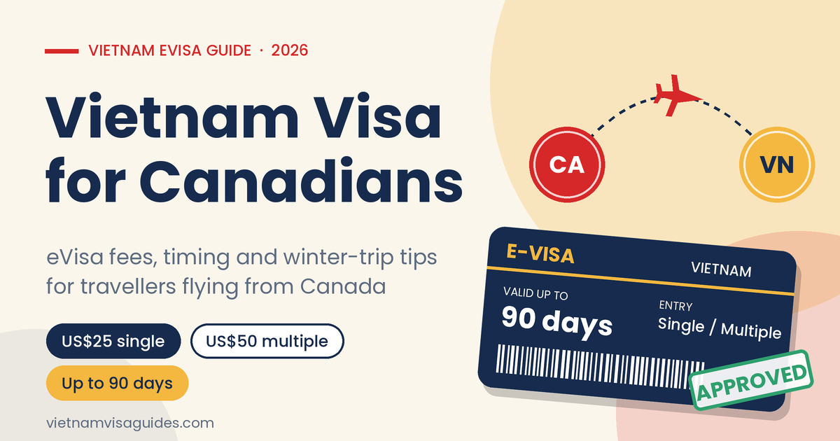 Vietnam Visa for Canadians 2026: eVisa Guide & Fees | Vietnam Visa Guides