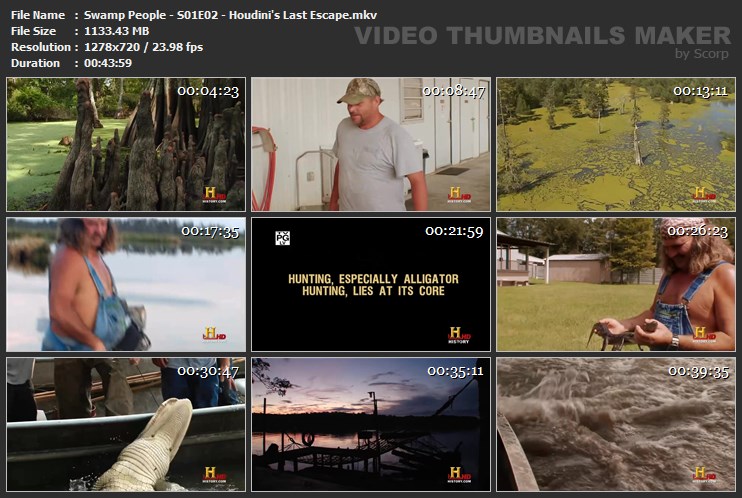 Swamp People - S01E02 - Houdini's Last Escape.mkv