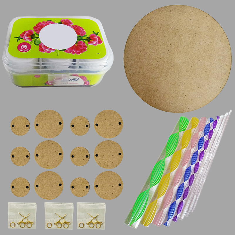 Dot Mandala On Round MDF DIY Kit 