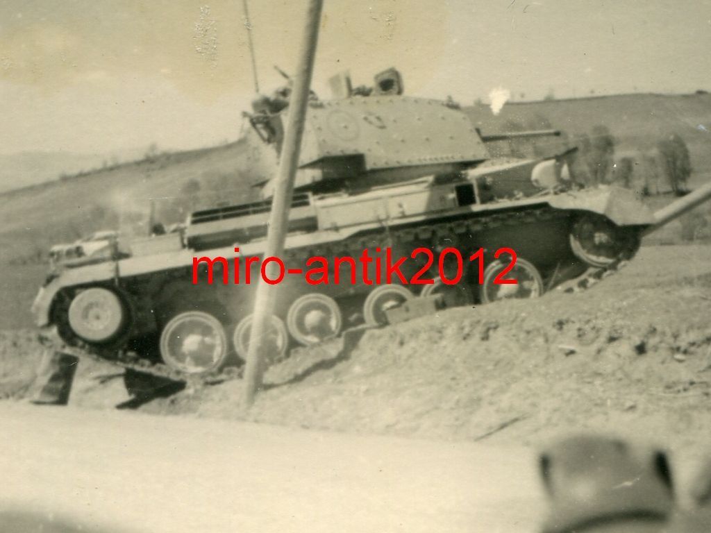 Foto, Wehrmacht, zerstörter Panzer, Cruiser Tank
