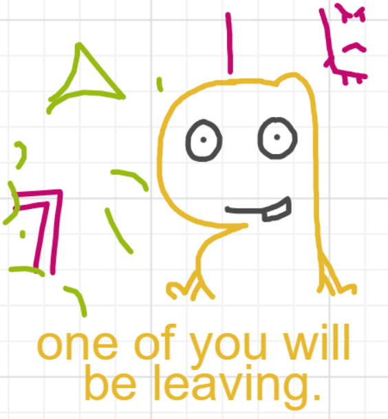A panel from A Murder On The, episode six of the Board Boards object show by Furretwalk/WalkingFurret.