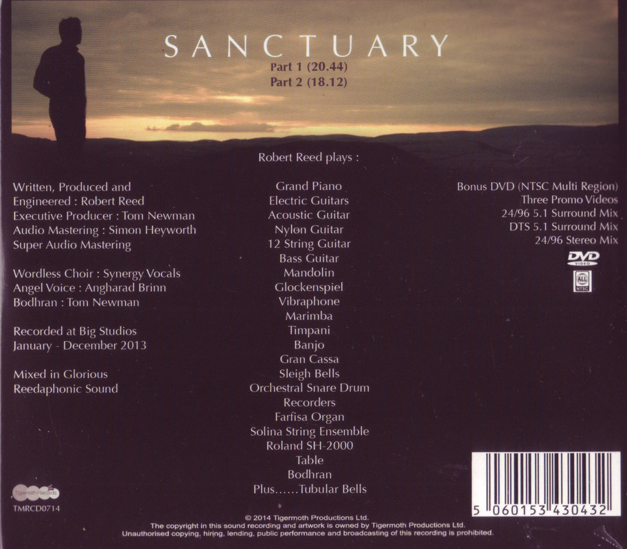 Robert Reed Sanctuary vol I II and III prog music very similar to Mike Oldfied Ommadawn EAC FLAC